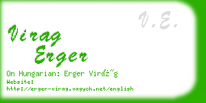 virag erger business card